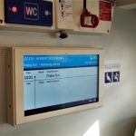 LCD infopanel (vůz Ampz ČD)